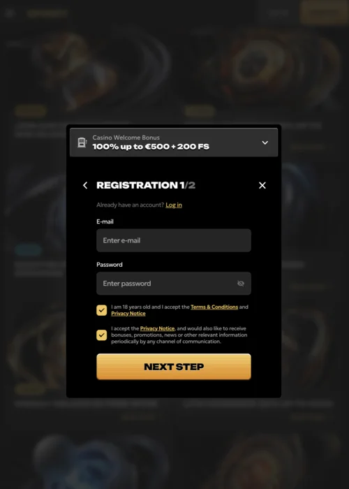 Account Spinsy Casino